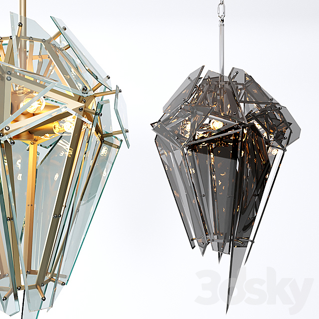 Eichholtz Chandelier Shard 3DSMax File - thumbnail 1