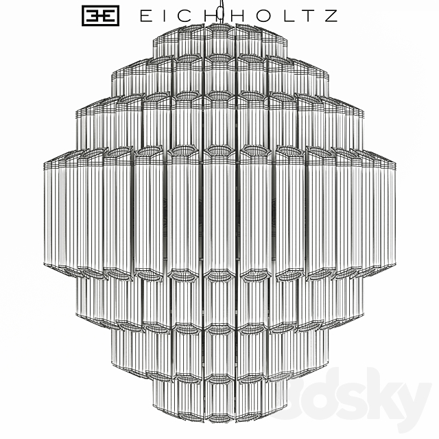 Eichholtz Chandelier Vittoria L 3DS Max Model - thumbnail 3