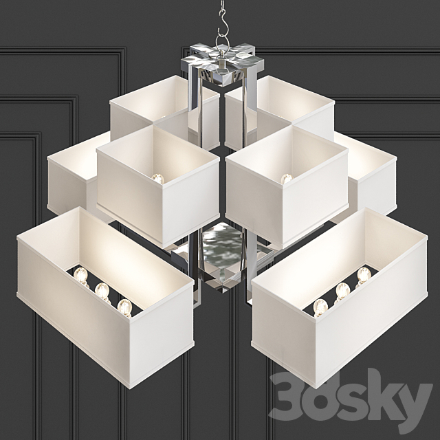 Eichholtz Furstenberg Chandelier 3DSMax File - thumbnail 2