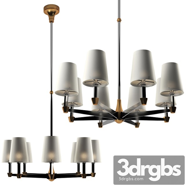 Eight branch chandeliers 3dsmax Download - thumbnail 1