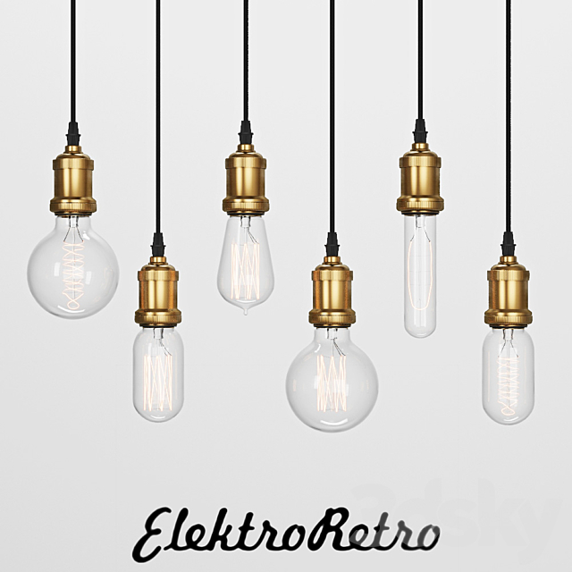 Electro Retro Bulps 3DSMax File - thumbnail 1