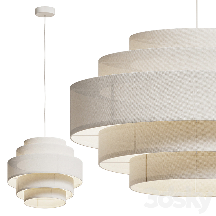 Ellos Home Ceiling Lamps Miguel Two Size 3DS Max Model - thumbnail 3