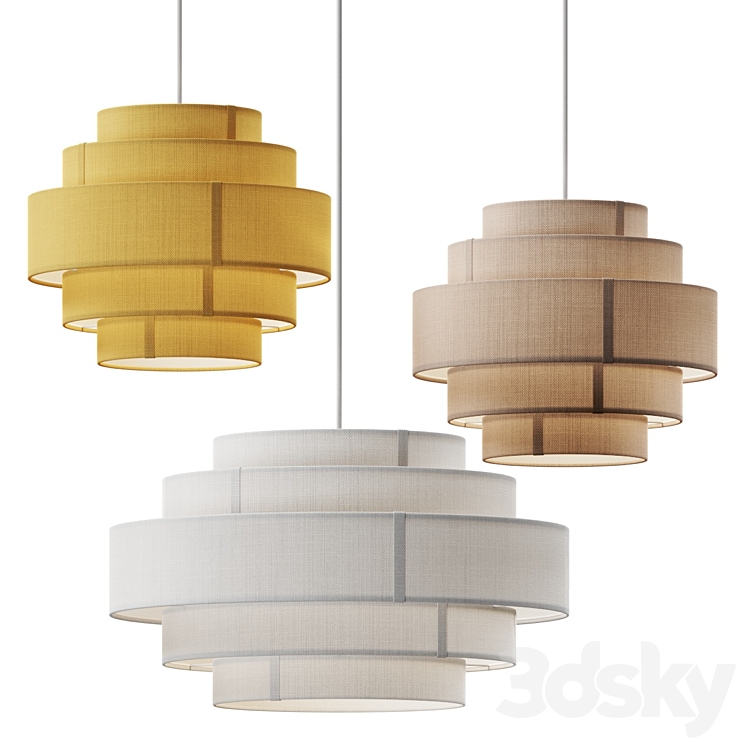 Ellos Loftlampe Miguel Pendant Lamps 3DS Max Model - thumbnail 1