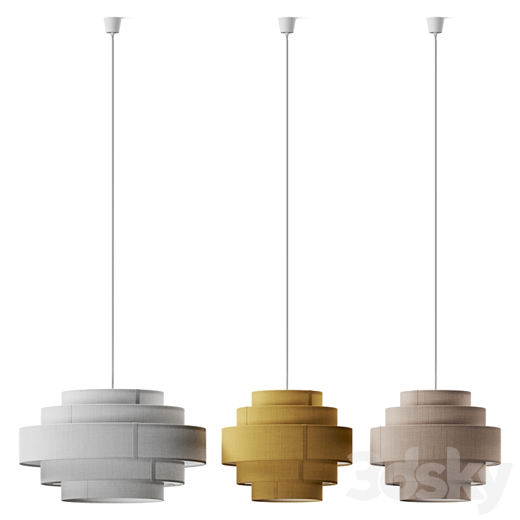 Ellos Loftlampe Miguel Pendant Lamps 3DS Max Model - thumbnail 2