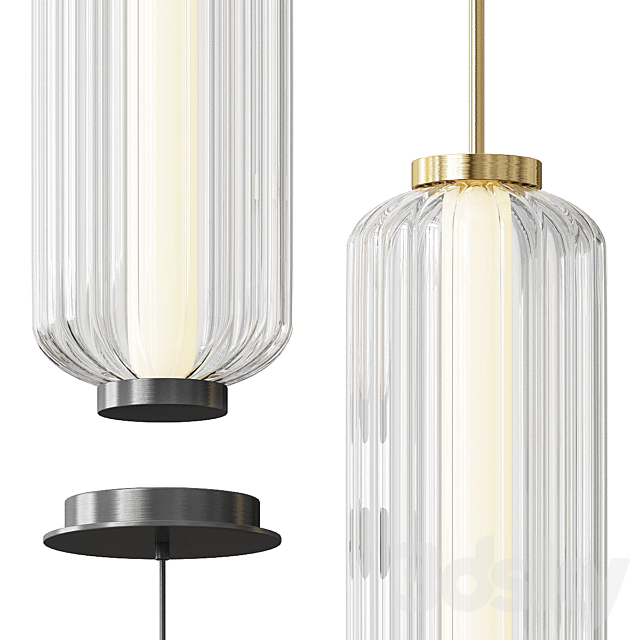 Elma LED pendant lamp 3DS Max Model - thumbnail 2