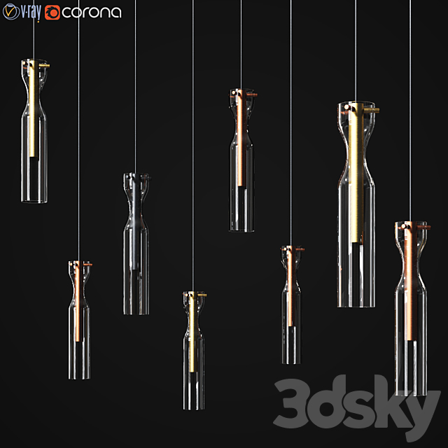 Epsilon Sola Pendant Gallotti & Radice 3DSMax File - thumbnail 1