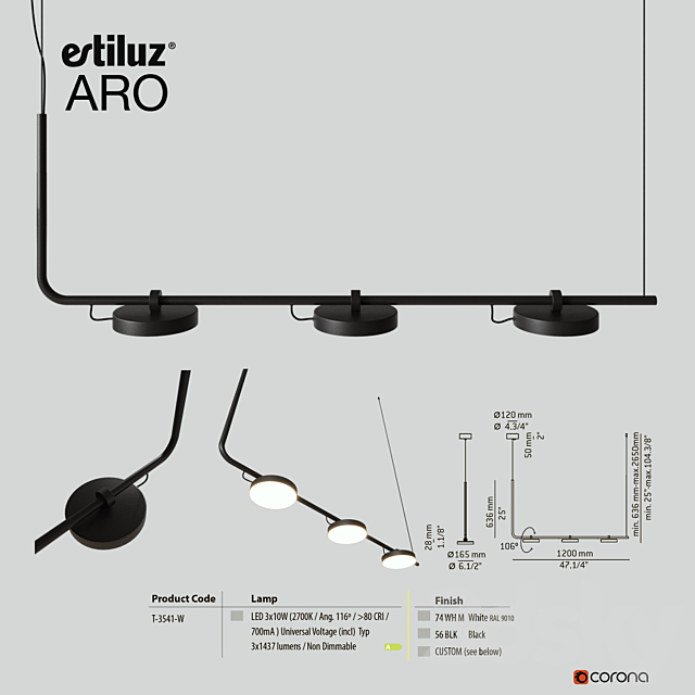 Estiluz Aro 3541 3DSMax File - thumbnail 1