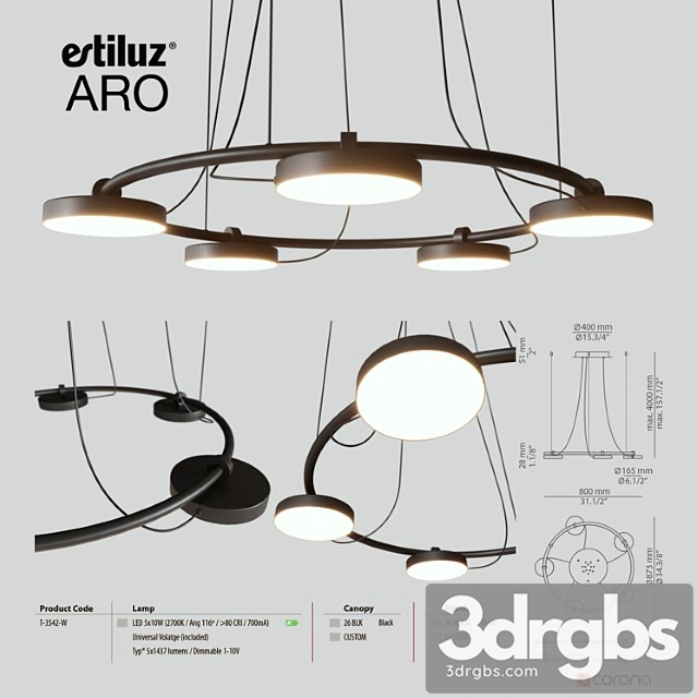 Estiluz aro 3542 3dsmax Download - thumbnail 1