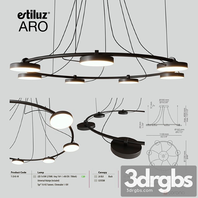 Estiluz aro 3543 3dsmax Download - thumbnail 1