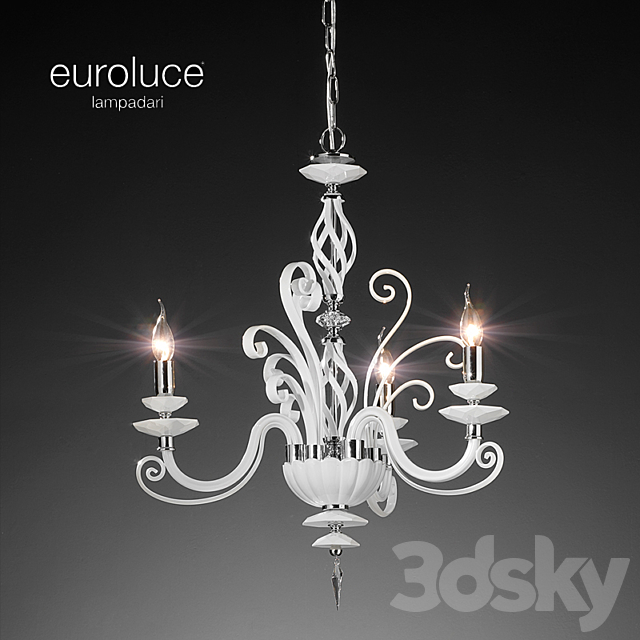 Euroluce Lampadari. Alicante White 3DSMax File - thumbnail 1