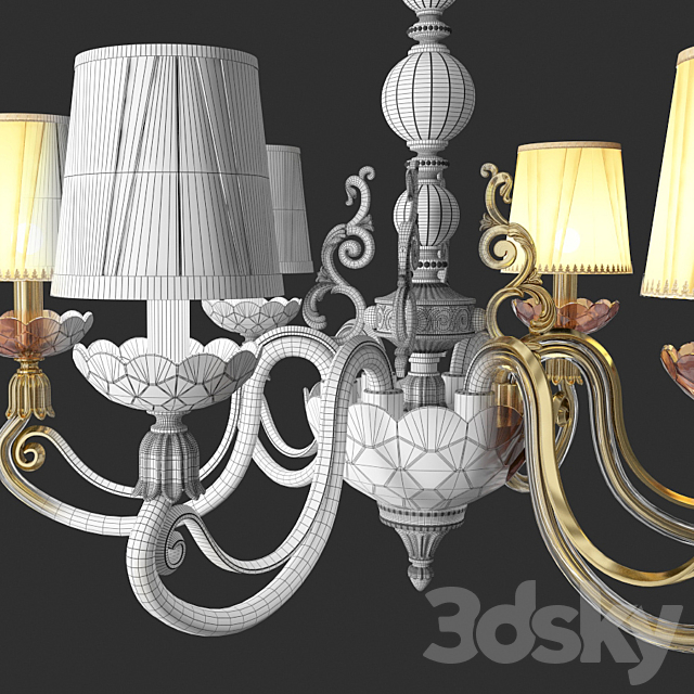 Euroluce Lampadaryi Lyra Shade L6 3DSMax File - thumbnail 2