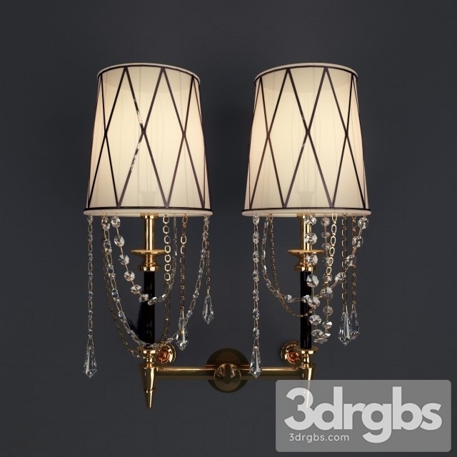 European Neoclassical Wall Lamp 3dsmax Download - thumbnail 1