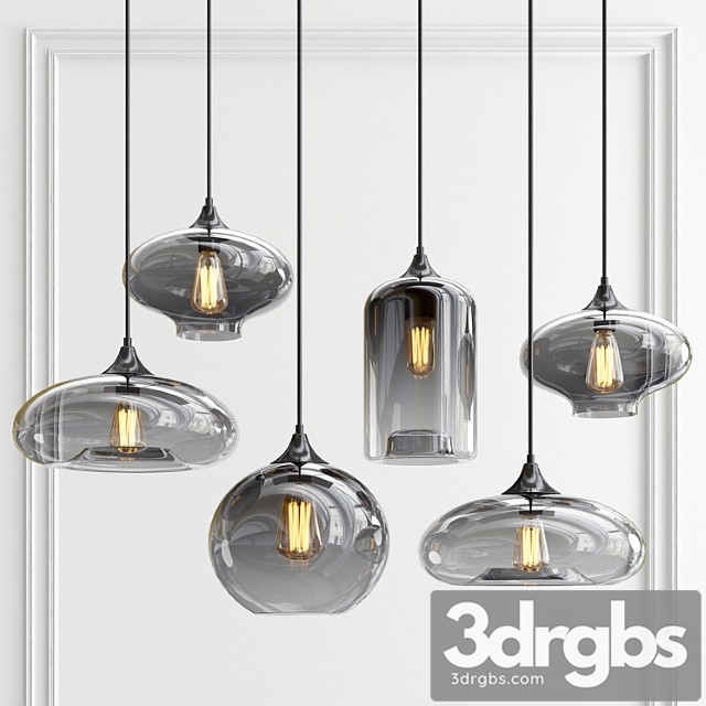 Eve Bulbs Pendant Lights 3dsmax Download - thumbnail 1