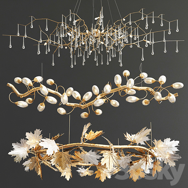Exclusive Serip Chandelier Collection 3DSMax File - thumbnail 1