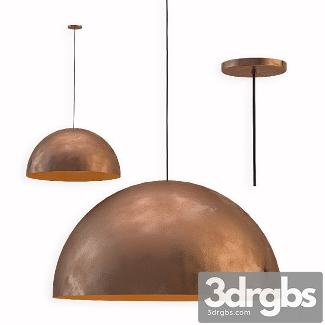 Fabbian copper pendant lamp 3dsmax Download - thumbnail 1