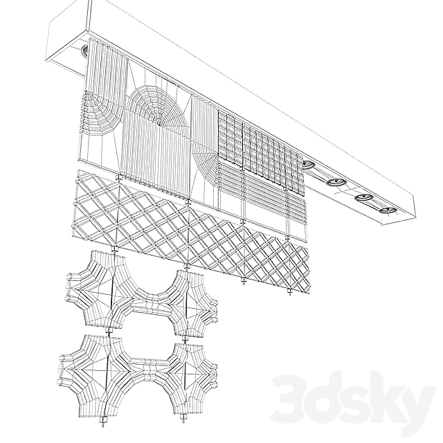 Fabbian Laminis F33 3DS Max Model - thumbnail 2