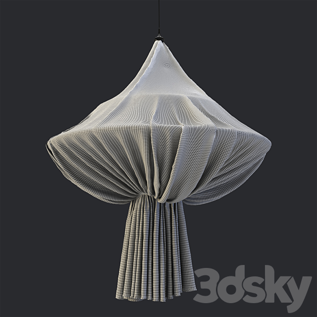 Fabric Chandelier 3DSMax File - thumbnail 3