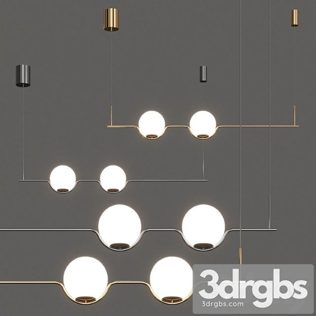 Faro barcelona le vita pendant lamps 3dsmax Download - thumbnail 1