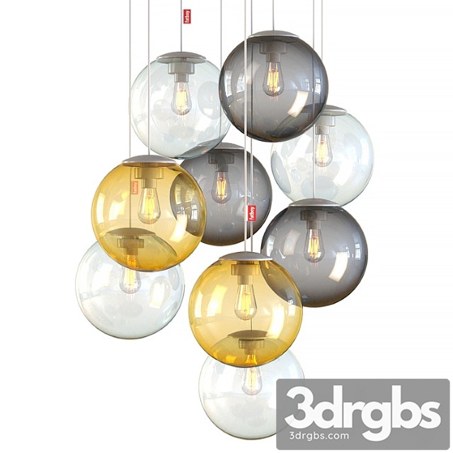 Fatboy spheremaker colorful ceiling pendant lights 3dsmax Download - thumbnail 1