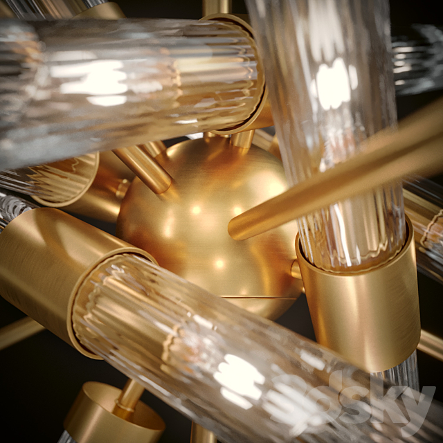 FEISS The Quorra 14-light chandelier 3DSMax File - thumbnail 2