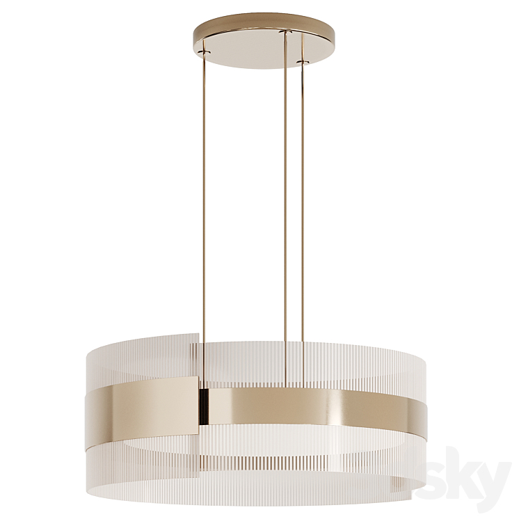 FENDI LABYRINTH CHANDELIER 3DS Max Model - thumbnail 2