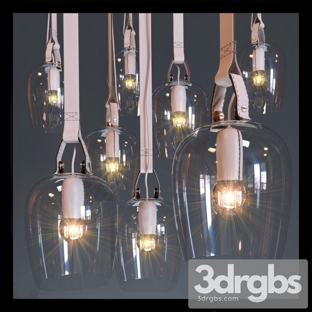 Fendi Leather Discarded Pendant Lights 3dsmax Download - thumbnail 1