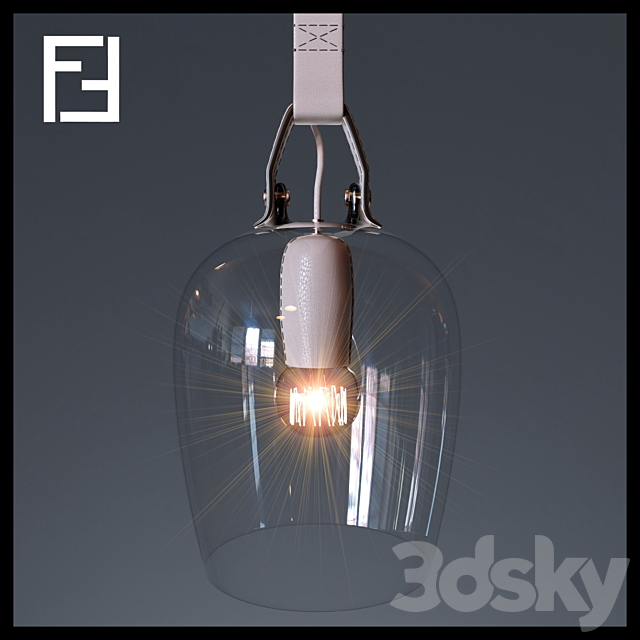 Fendi Leather Discarded Pendant Lights 3DSMax File - thumbnail 3