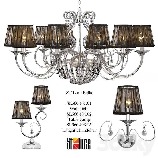 Fixtures ST Luce Bella Collection 3DSMax File - thumbnail 1