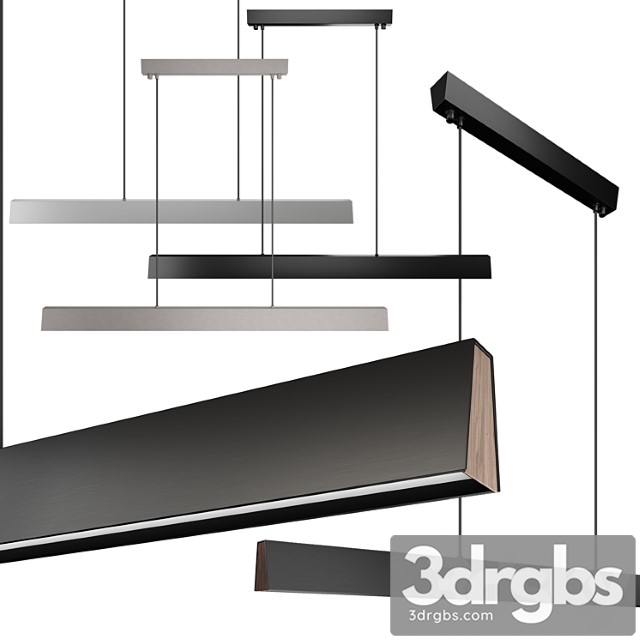 Flair LED Linear Suspension Light by Blackjack 3dsmax Download - thumbnail 1