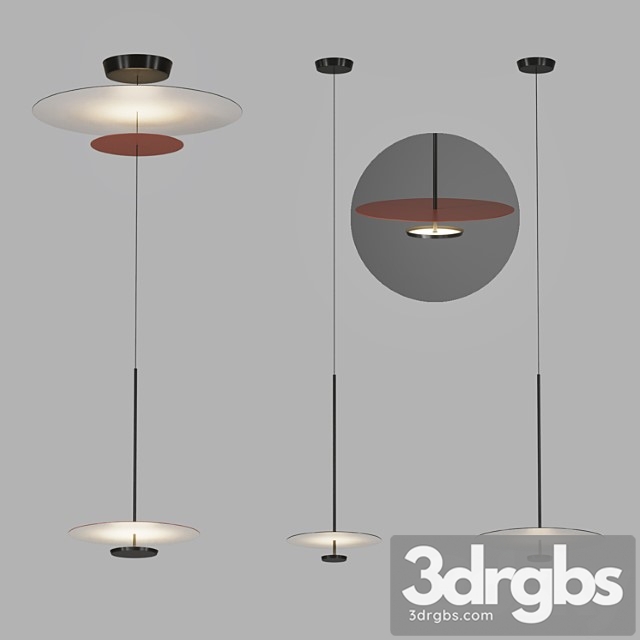 Flat hanging lamp by vibia - thumbnail 1