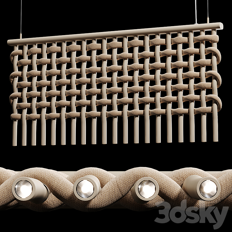 Flexxica – Blanket Acoustic Pendant Light 3DS Max Model - thumbnail 1