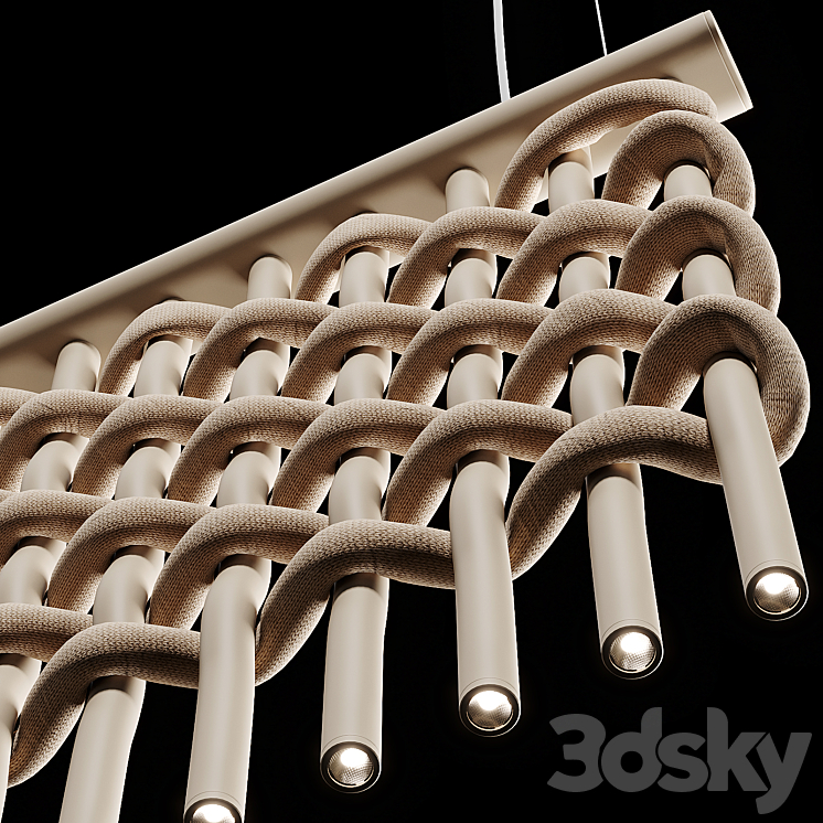 Flexxica – Blanket Acoustic Pendant Light 3DS Max Model - thumbnail 2