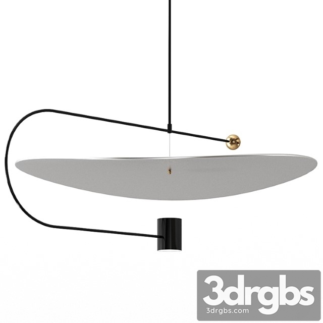 Float wide pendant light 3dsmax Download - thumbnail 1