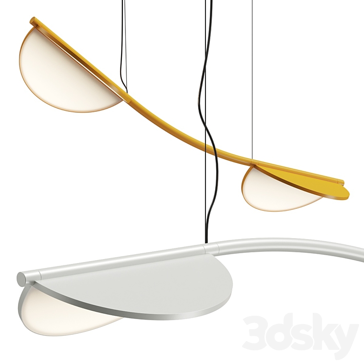 Flos Almendra Arch S2 Pendant Lamp 3DS Max Model - thumbnail 1