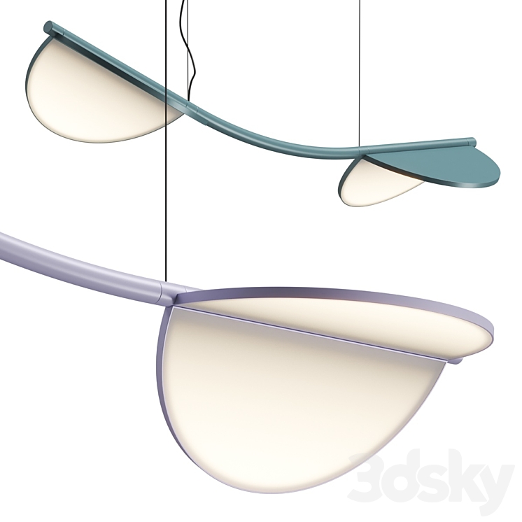 Flos Almendra Arch S2 Pendant Lamp 3DS Max Model - thumbnail 2