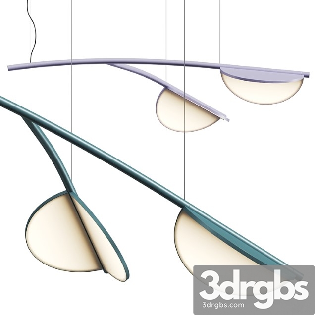 Flos almendra organic s2 y linear pendant lamp - thumbnail 1