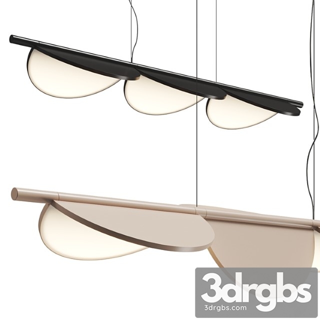 Flos Almendra S3 Linear Pendant Lamp 3dsmax Download - thumbnail 1