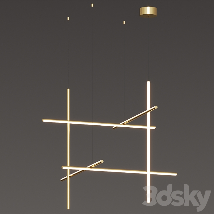 Flos Coordinates S1 and S3 Pendant Lamps 3DS Max Model - thumbnail 2