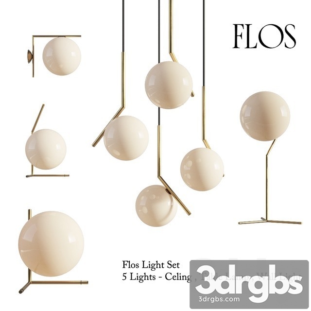 Flos Ic Lights Set 3dsmax Download - thumbnail 1