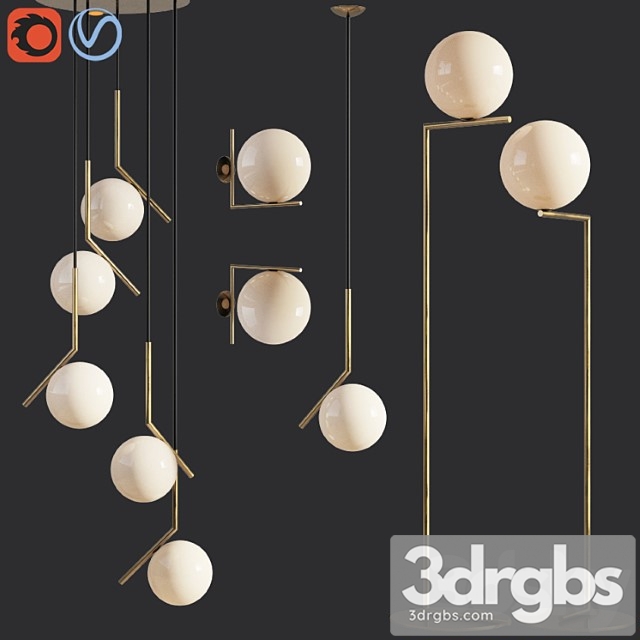 Flos ic lights_2 3dsmax Download - thumbnail 1