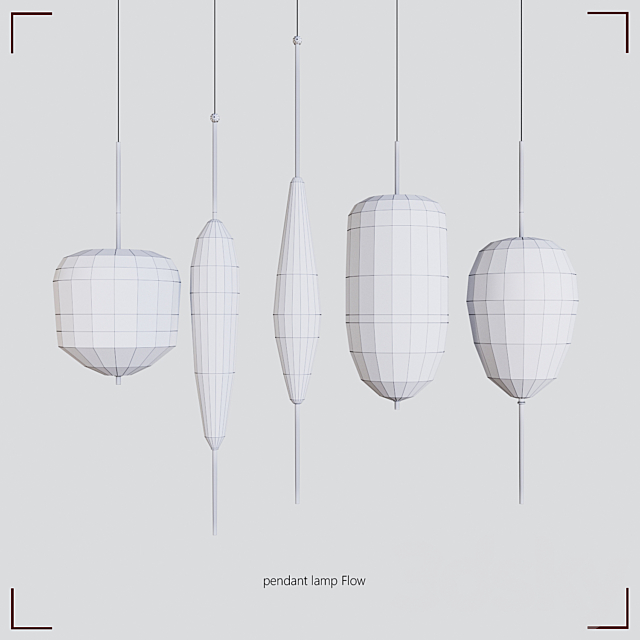 Flow (T) Pendant Lamp 3DSMax File - thumbnail 2