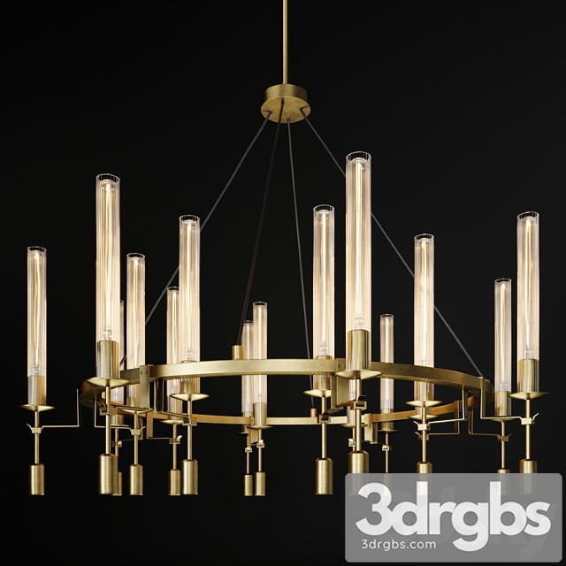 Fontanelle round chandelier 3dsmax Download - thumbnail 1