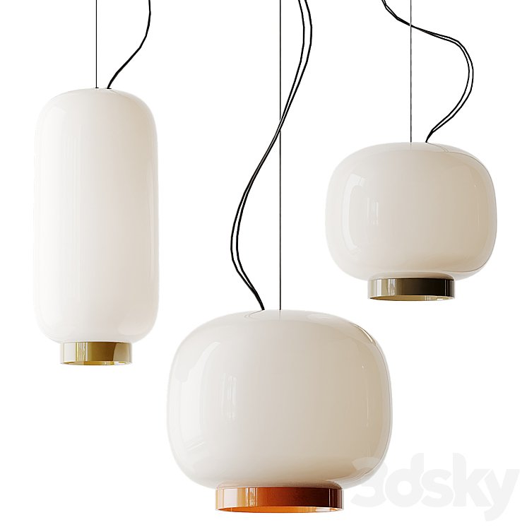 Foscarini Chouchin Reverse 3 Suspension Lamp 3DS Max Model - thumbnail 1