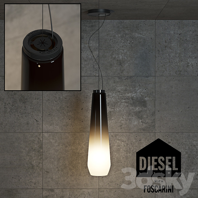 Foscarini Diesel Glass Drop 3DSMax File - thumbnail 1