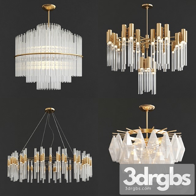 Four Exclusive Chandelier Collection 18 3dsmax Download - thumbnail 1