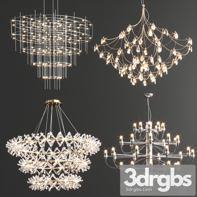 Four Exclusive Chandelier Collection 3dsmax Download - thumbnail 1