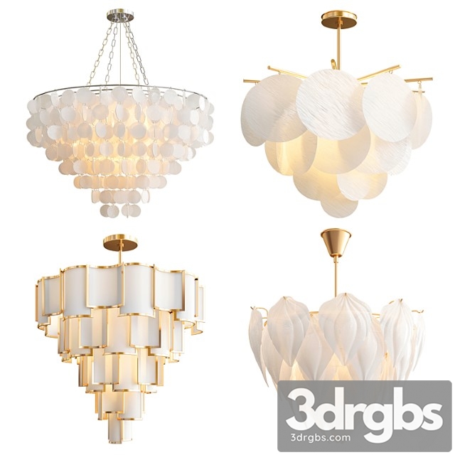 Four exclusive chandelier collection 70 3dsmax Download - thumbnail 1