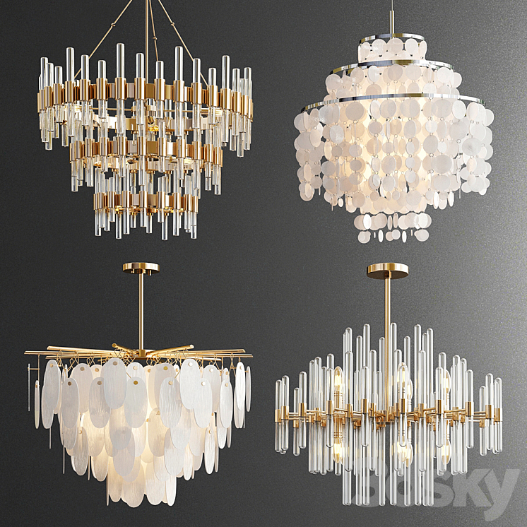 Four Exclusive Chandelier Collection_31 3DS Max Model - thumbnail 3