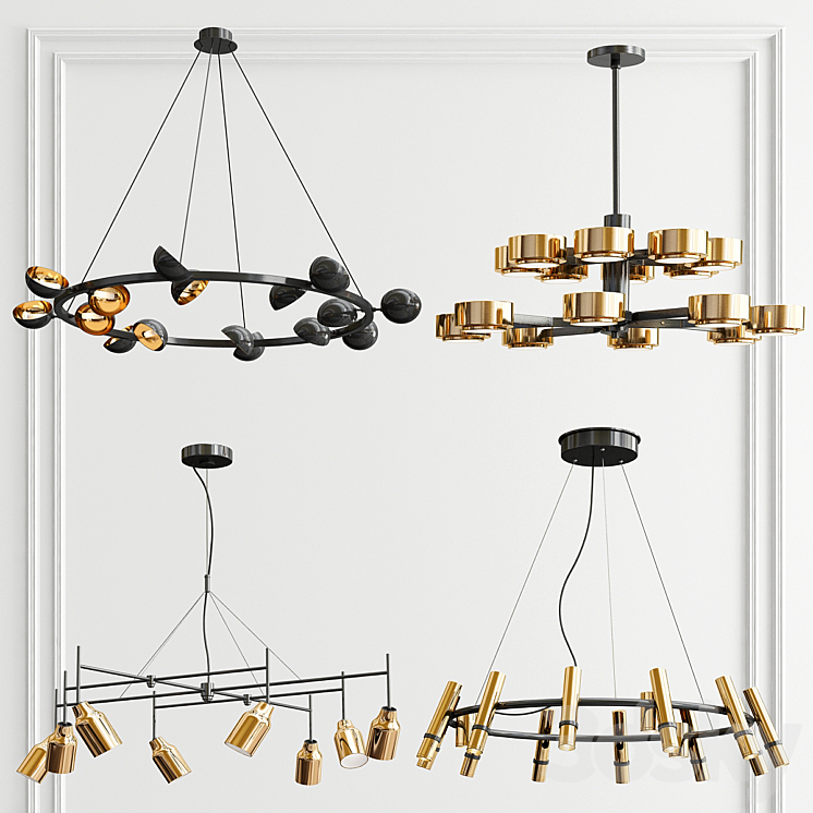 Four Exclusive Chandelier Collection_40 3DS Max - thumbnail 1