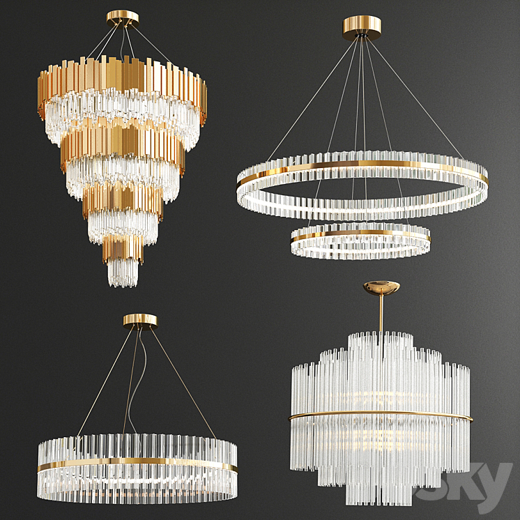 Four Exclusive Chandelier Collection_76 3DS Max Model - thumbnail 3